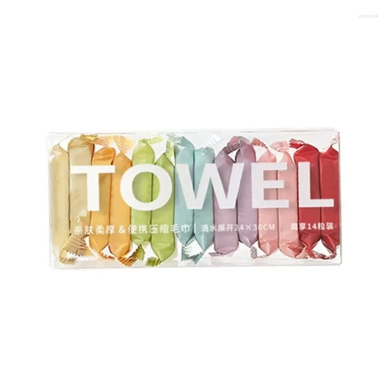 Towel 14pcs Disposable Face Compressed Tablet Cloth Wipes Tissue Makeup