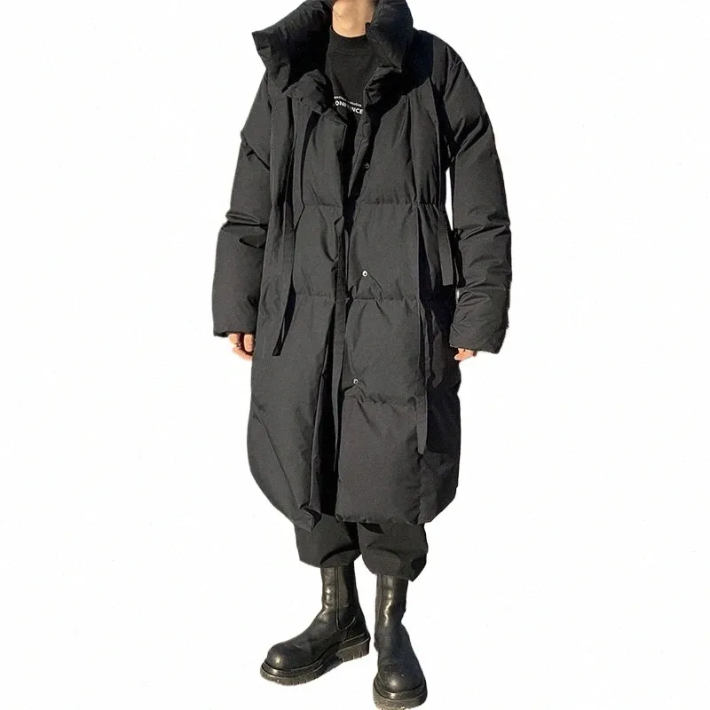 2023 зимние мужские куртки Lg, осенние толстые парки, свободные теплые однотонные пальто с рукавами Fi, пышная молния, мужская одежда M-8XL V85 o3Lk #