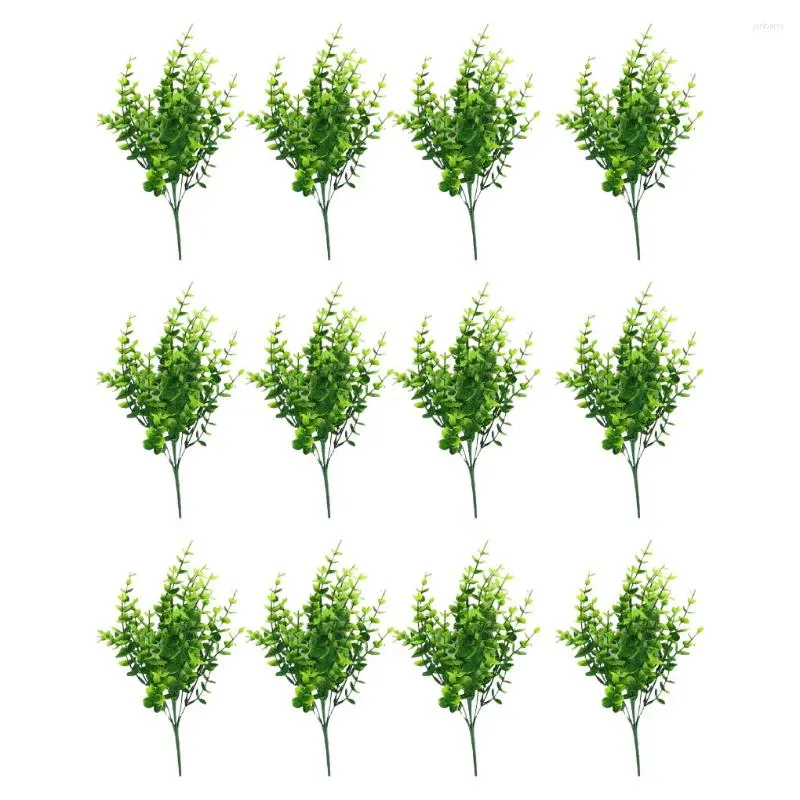 Kwiaty dekoracyjne 12 Faux Plant Fake Boxwood Work Wedding Work wielofunkcyjny DIY Patio