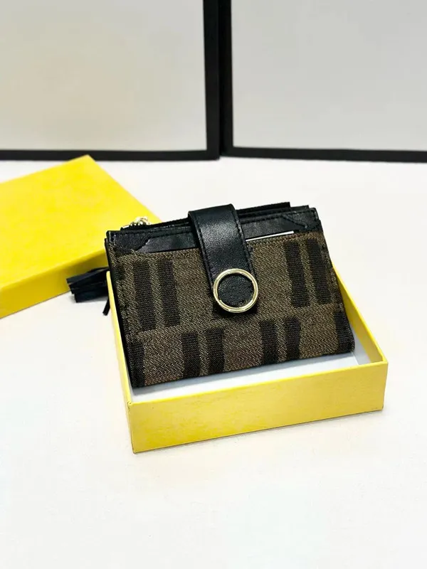 Men and Women Wallets Luxurys Designers Purses Designer Wallet Canvas Leather Card Holder 2024 Fashion Purse Zipper Pocket Multi functional Wallet Pocket