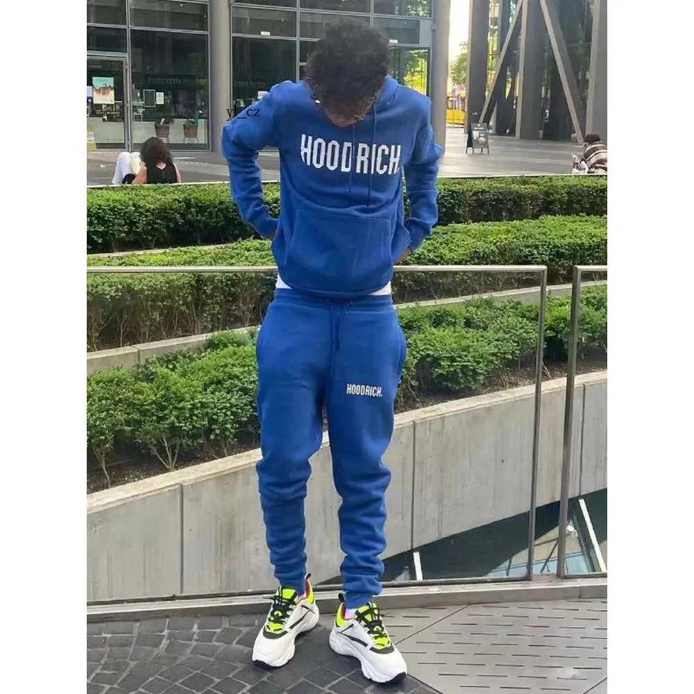 Tasarımcı Giyim Erkek Hoodies Sweatshirts 2023 Kış Spor Hoodie Erkekler için Hoodrich Trachsuit Mektup Havlu Havlu İşlemeli Sweatshirt Renkli Mavi Katı 6227