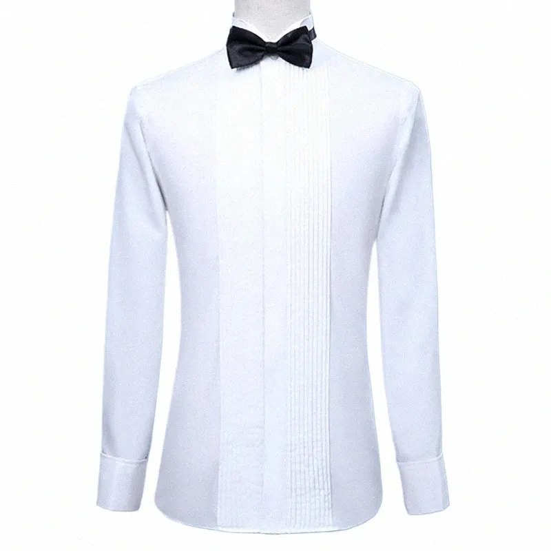 Fi Groom Tuxedos Shirts Best Man Groomsmen White Black Red Men Wedding Shirts Formal Ocn Men Shirts WindTip Collar X8QM＃