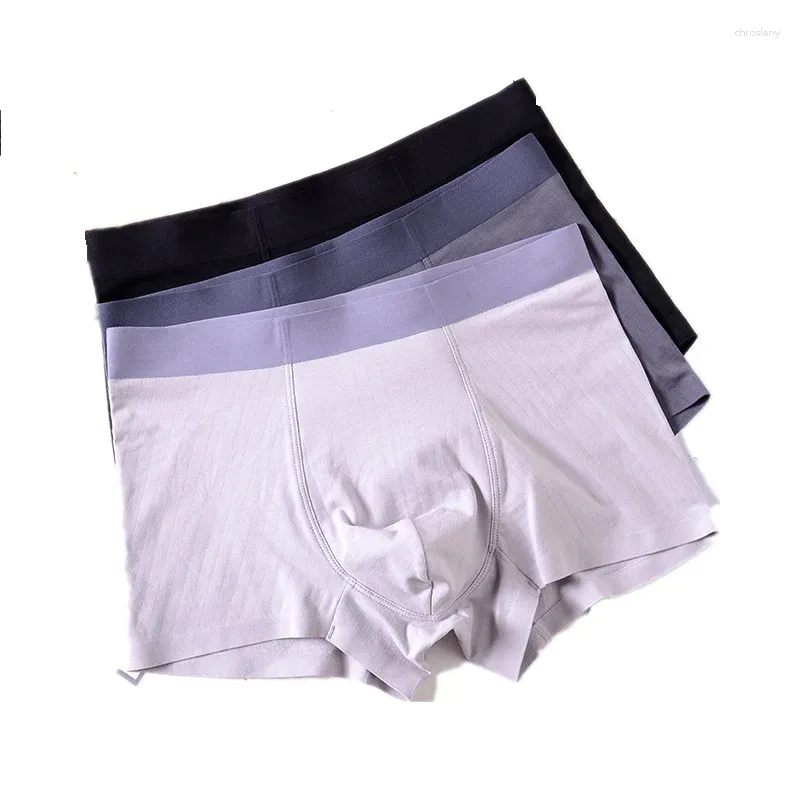 Unterhosen Klassische 95% Baumwolle Einfache Männer Boxer Männliche Junge Jungen Mode Unterwäsche Hohe Qualität Atmungsaktive Marke