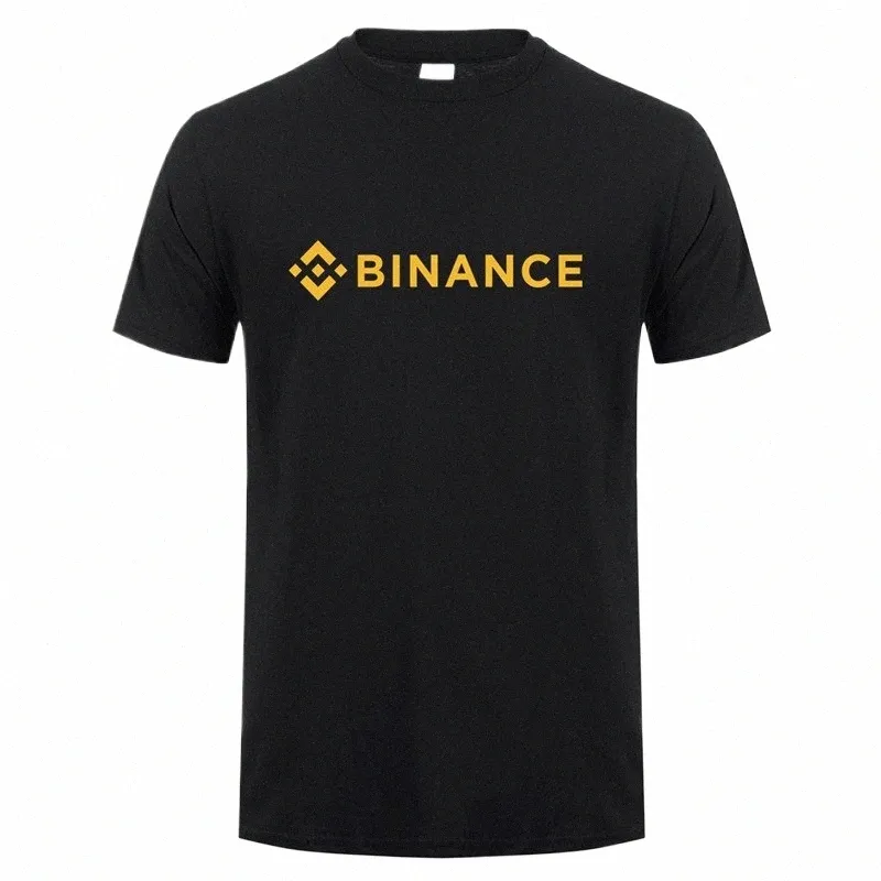 Binance T-shirt Crypto Mannen Casual Tees Cott Korte Mouw Cool Tops T-shirt OZ-421 P06z #