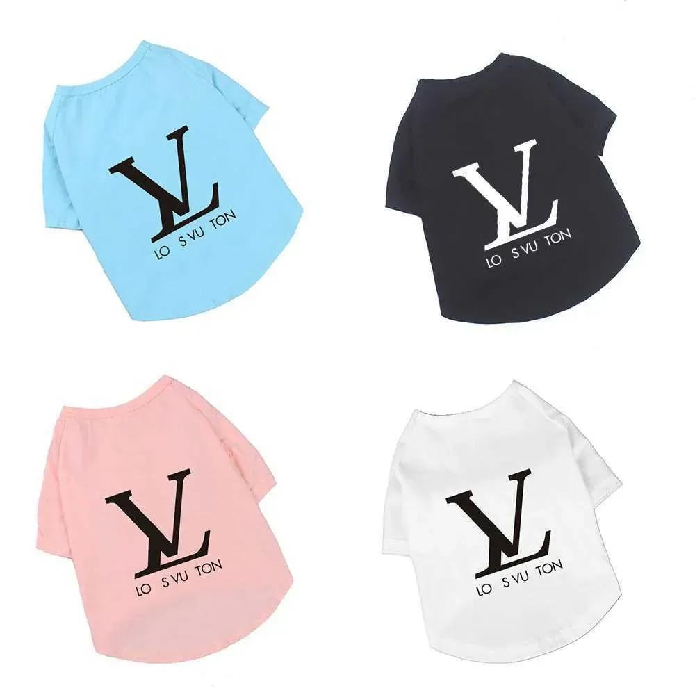 Dog Clothes Brand Designer Dog Apparel Classic Lettering Pattern Fashion Summer Cotton Pets T-Shirts Soft And Breathable Puppy Kitten Pet