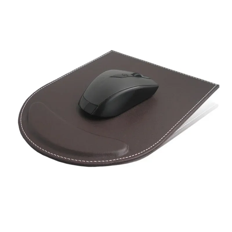 Tapete de mouse grande de couro PU para laptop para jogos Acessórios de mesa de escritório Computador Dota Tapete de mouse antiderrapante com descanso de pulso