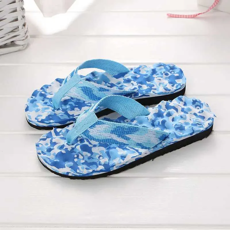 Chinelos de verão chinelos femininos massagem casual durável flip sandálias de praia sapatos planos calçados de quarto h240328vz61