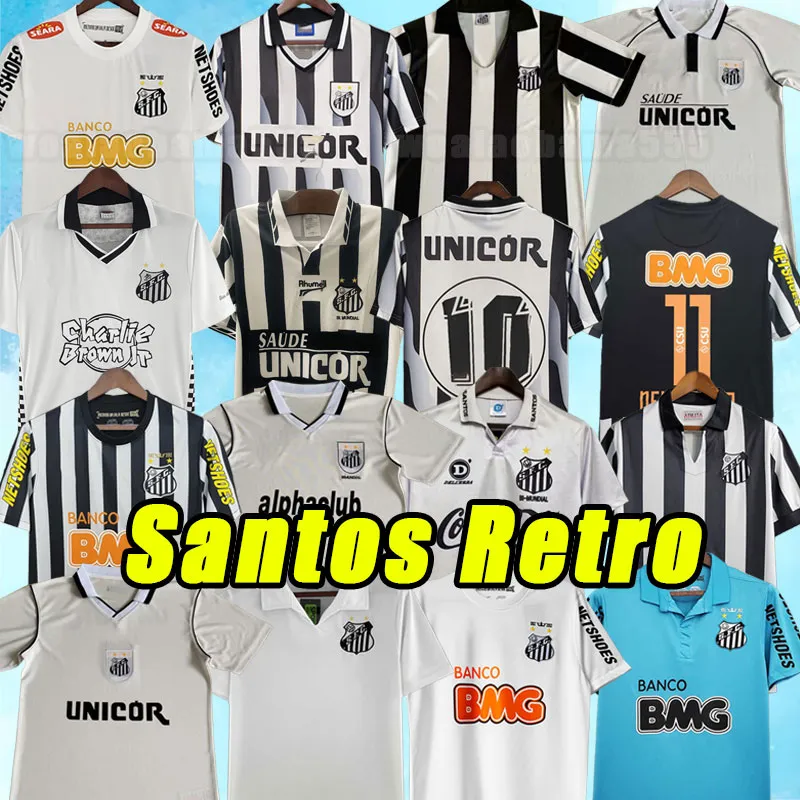 Santos FC Retro Soccer Jerseys Pato Sanchez Soteldo Classic Vintage Davila Fulk Dejanini Camiseta de Futbol Football Shirt 11 12 13 98 99 1956 1958 1970 1993 1997 99 00 00