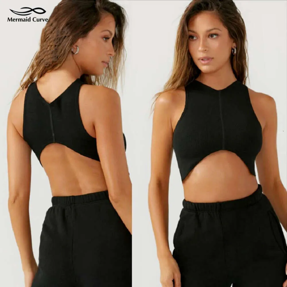 Lu Align Mujer Curve Bras Gimnasio Sirena Sujetador deportivo Correr Reunir Anti-flacidez Curva Crop Tank Entrenamiento físico Yoga Ropa interior Top Lemon Sports 2024