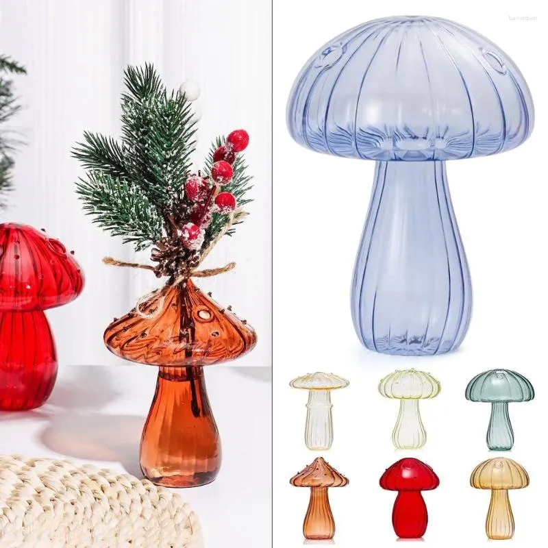 Vasen, hydroponische Blumenflasche, Glas, transparent, Kürbis, Pilz, Heimdekoration