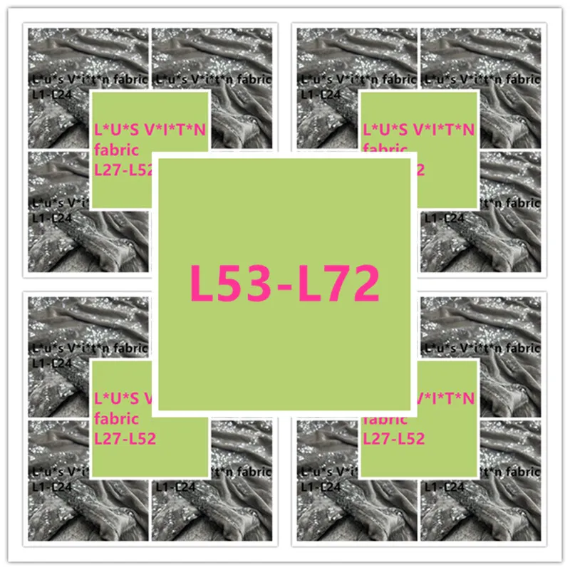 L53-L72 영어 편지 자카드 드레스 패브릭 디자이너 인쇄 셔츠 직물