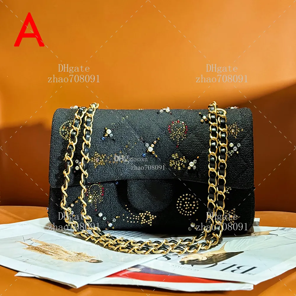 10A Top quality flip bag designer bag 25.5cm genuine leather chain bag woman shoulder bag With box C593