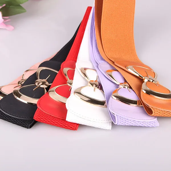 New fashion belt Korean version of women's belt bow elastic belt waist seal manufacturers wholesale belt