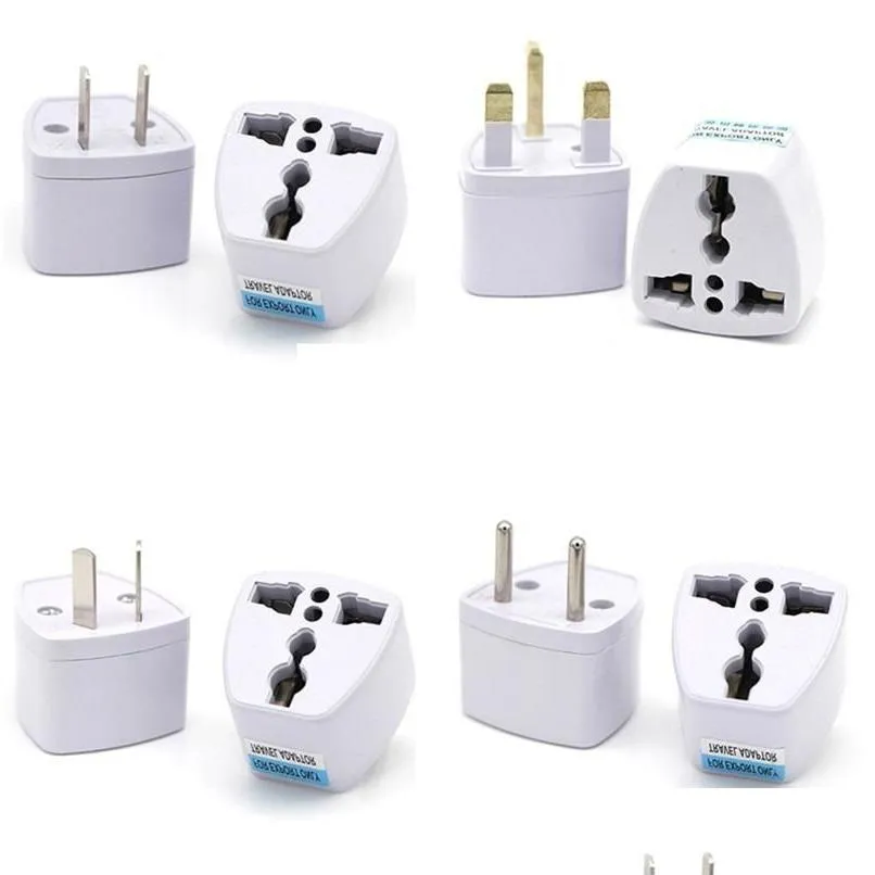 Adaptadores de telefone celular carregador de viagem ac energia elétrica reino unido au ue para nós plug adaptador conversor eua adaptador conector de alta qualidade drop d otivo