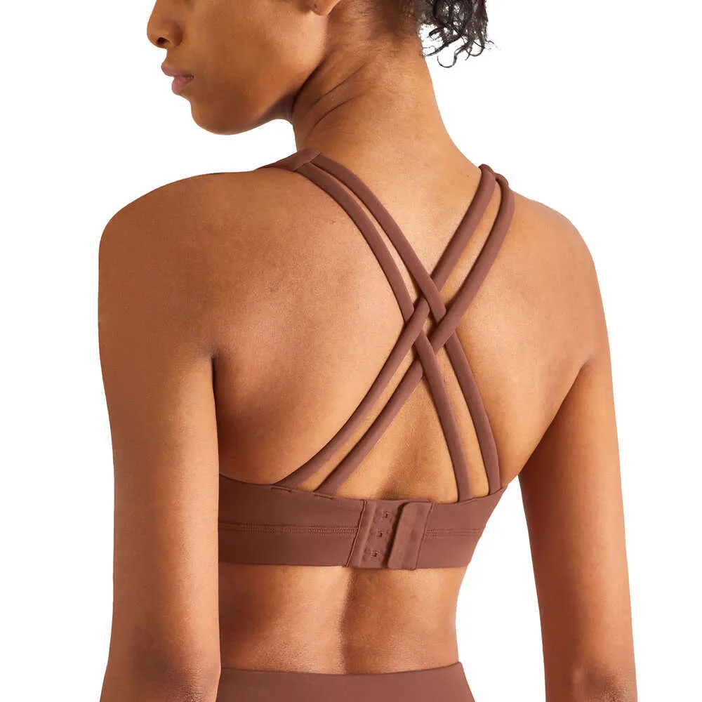 Lu Align – soutien-gorge de soutien sans fil pour femmes, soutien-gorge d'entraînement doux, sangle de pêche fixe, sport croisé, course à pied, Yoga, citron Sports 2024