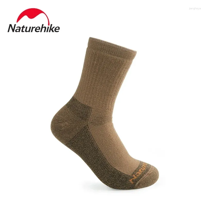 Sports Socks Naturehike 2024 Thickened Merino Wool Men Women Keep Warm Fashion Leisure Hiking High Non Slip Breathable