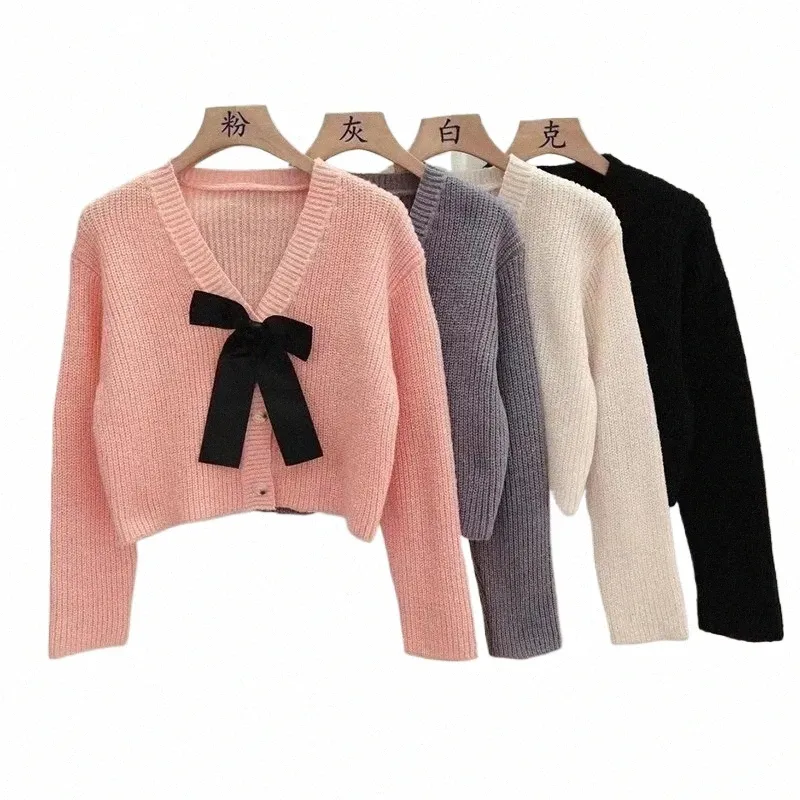 autumn Winter Women's Knitwear Cardigan Lg Sleeve Fi Coat Knitting Sweater t6Vb#