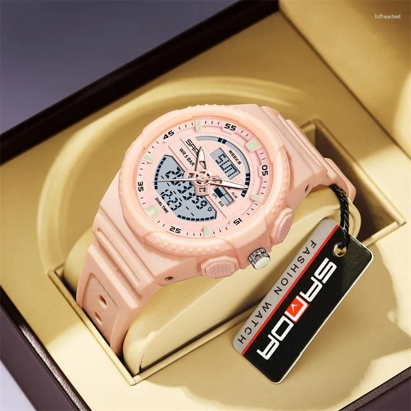 손목 시계 레저 여성의 전자 시계 패션 패션 스포츠 캔디 캔디 컬러