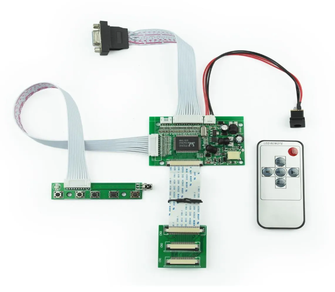 2AV VGA TTL 50P LCD Driver Controller Board Module met afstandsbediening voor Raspberry PI 2 33V 43quot101quot 1280800 LCD-scherm P2888169