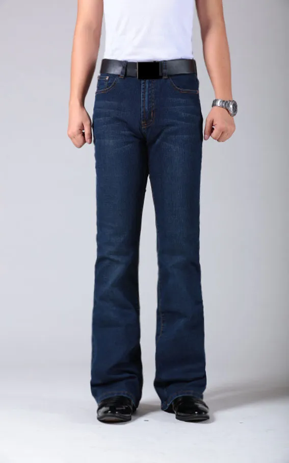Jeans Bootcut Homme Kruze Denim - Taille 28 à 42 - Jambe Large Et Évasée - Extensible - Neuf Avec Étiquettes