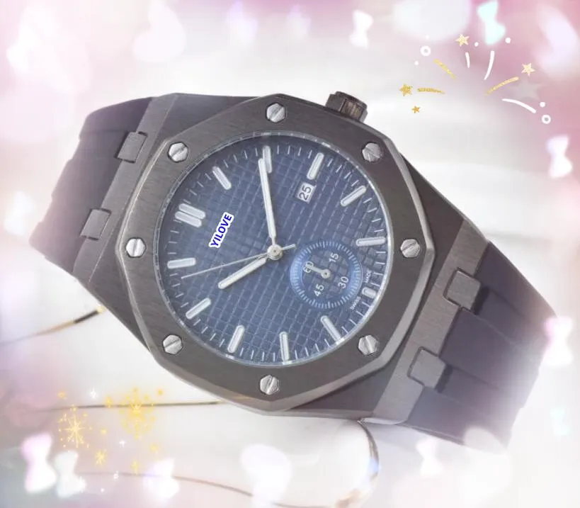 Высококачественные мужские дизайнерские часы с большим циферблатом, 42 мм, кварцевые НЕ механические механизмы, 28 мм, кварцевая резина, цепочка из нержавеющей стали, сапфировое зеркало, водонепроницаемые наручные часы, подарки