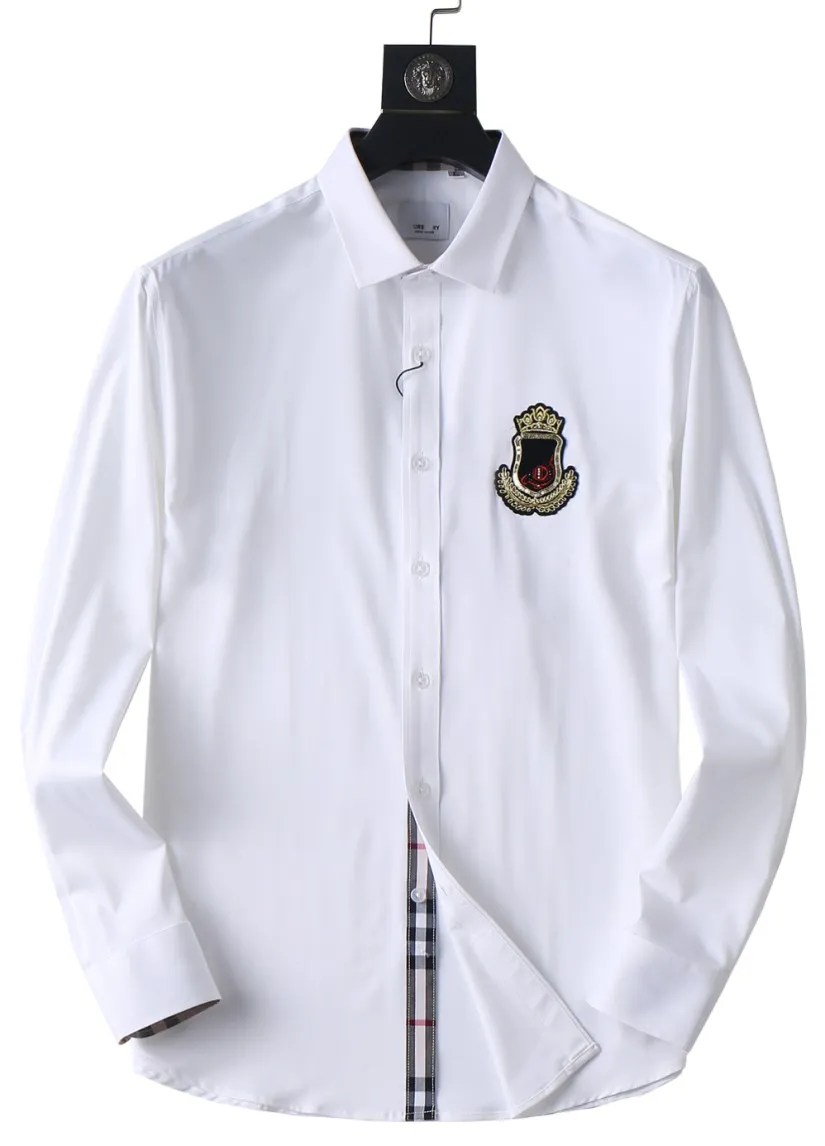 Mens Luxury Shirt Designer Shirt Men Designer Long Sleeves Slim Fit Business Fashion Casual Designer Button Up Shirt Brand Suit Shirt Shirts Asian Size M 3XL Yyj From 34 62 DHgate