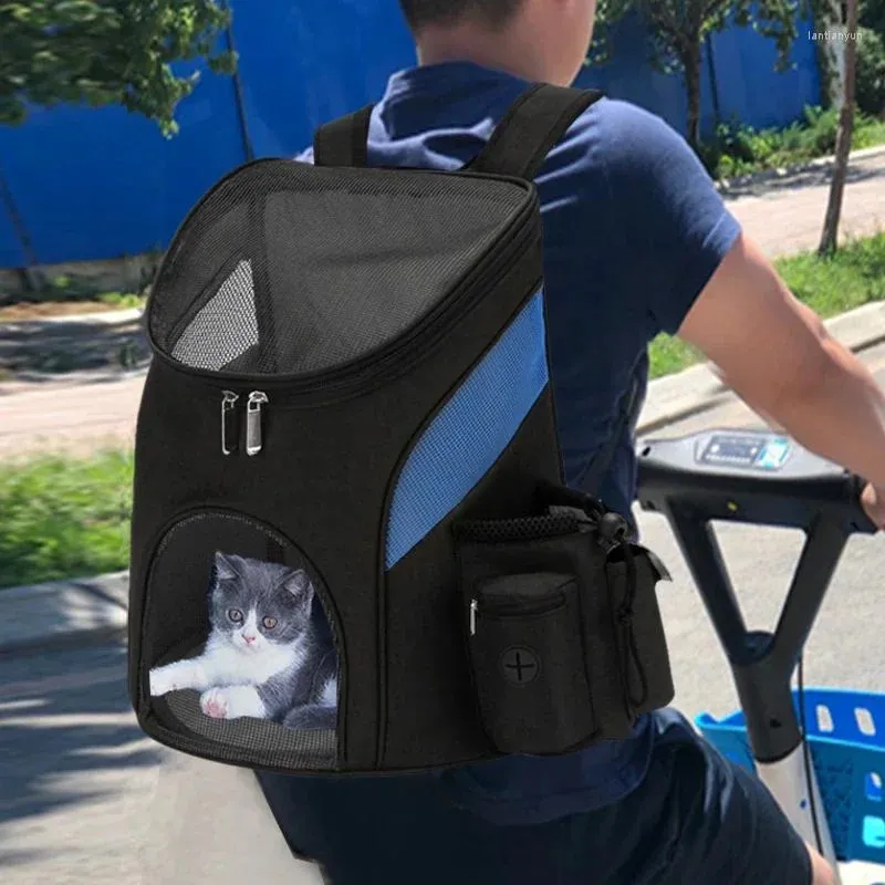 Trasportini per gatti Zaino per cani Traspirante Trasportino da viaggio per esterni Borsa a tracolla doppia Trasporto portatile di gatti Animali domestici