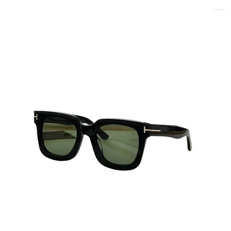 Sonnenbrille TF Street Po Marke Designer Schwarz Acetat Pilot Frauen Mode Sonnenbrillen Für Männer UV-Schutz Reise Brillen