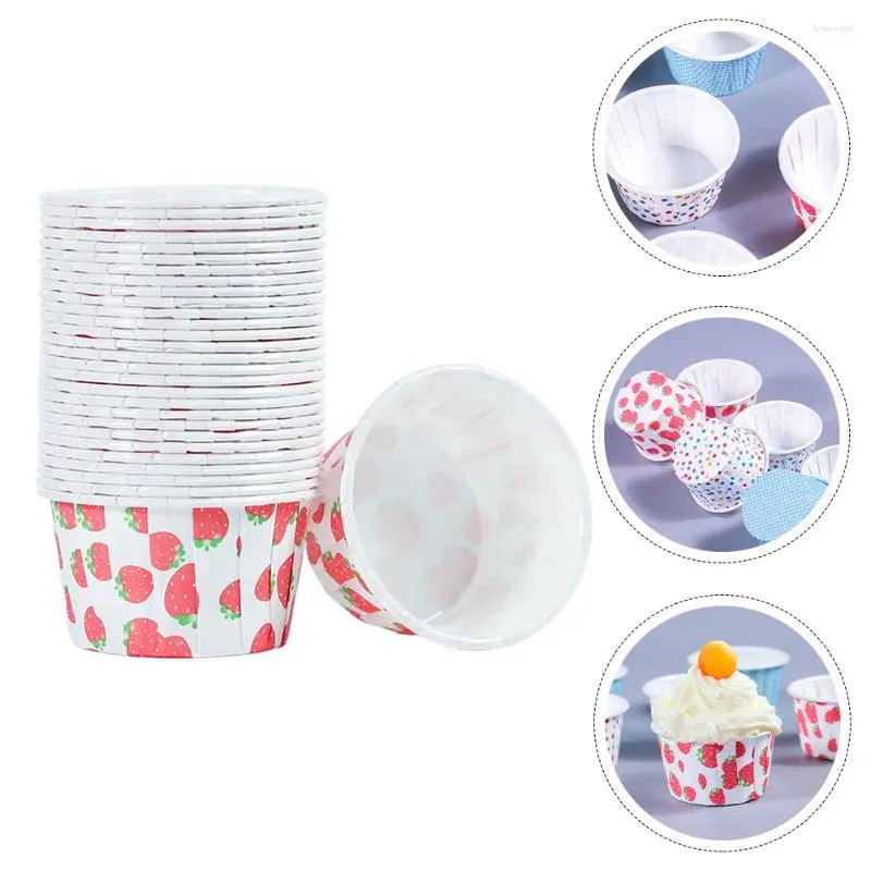 Disposable Cups Straws 100 Pcs Cake Dessert Desserts Glasses Plastic Containers Ice Cream