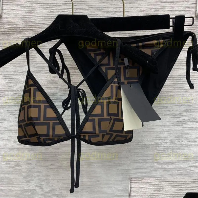 Kvinnors badkläder kvinna bikini mode en bit passar baddräkt backless y baddräkt designer kläder storlek s-xl drop leverans appare dhlg0