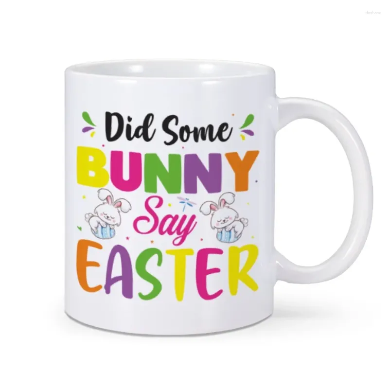 Tassen Ostern Kaffeetasse Did Some Say 11 Oz Keramik Teetasse Home Office Wasser Kakao für die Familie