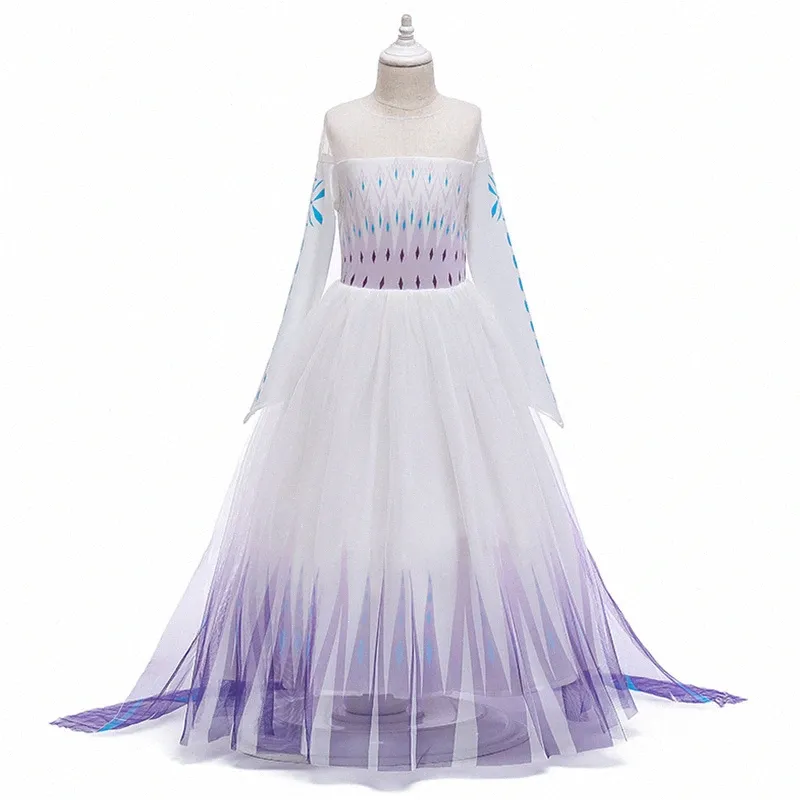 키즈 디자이너 소녀의 드레스 드레스 코스프레 여름 옷 유아 의류 아기 어린이 소녀 블루 여름 드레스 r8t3#