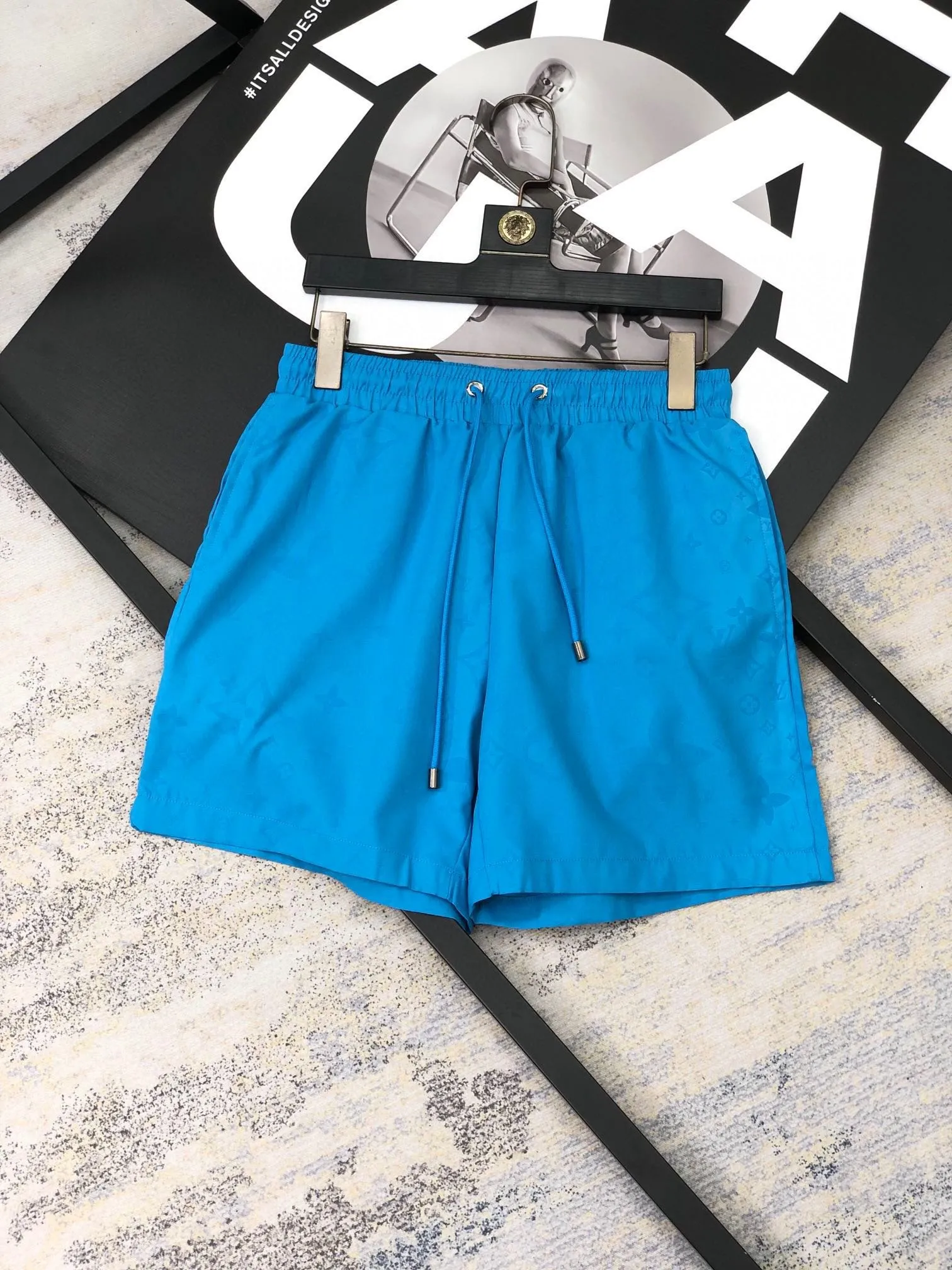 Nieuwe herenshorts zomer zwart wit bedrukt designer boardshorts mode casual sport los sneldrogend badmode heren strandbroeken m-3xl a38