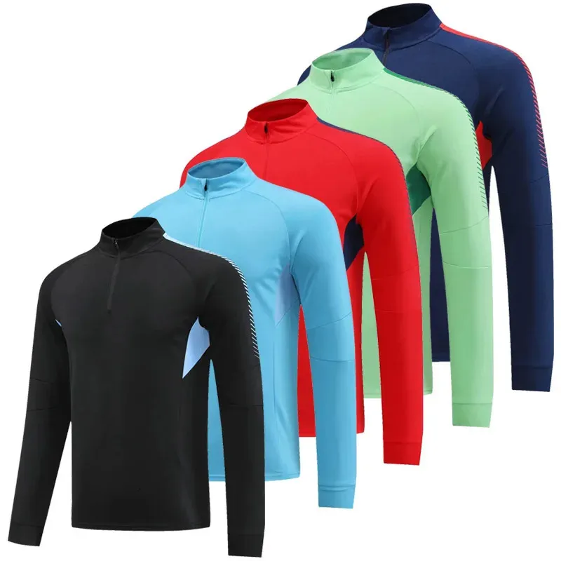 22/23 hommes Jersey de football Tracksuit Hiver Spring survivre à moitié zipper Tops Vêtements sportifs Gym de gym