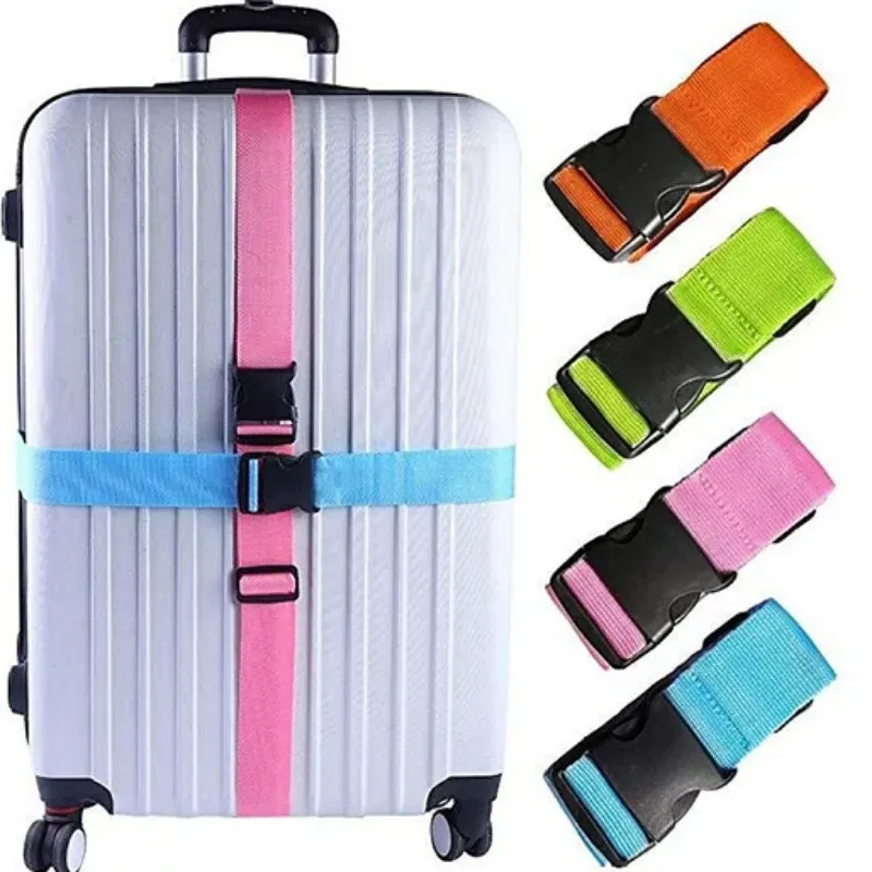 Ceintures de bagages réglables, élastique solide, sécurité supplémentaire, valise de voyage, sangles de sécurité, ceinture à nouer, sangles de transport
