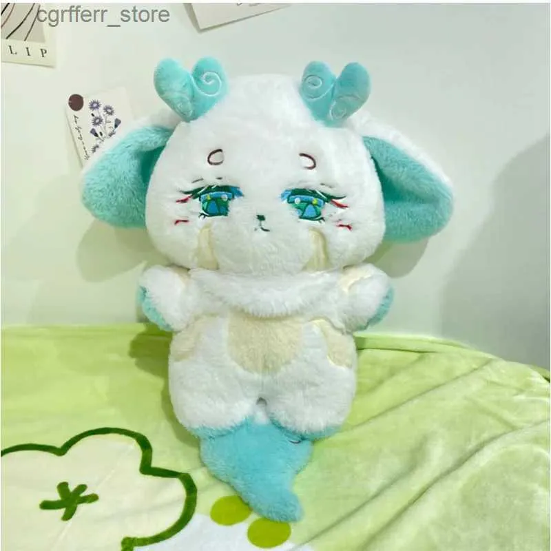 Stuffed Plush Animals 40cm Cute Dragon Plushie Toys Dolls Specific Models Simulated Rabbit Hair Soft Stuffed Toys Pillow Birthday Gifts for Kids240327