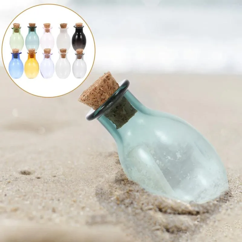 Wazony 10 szt. Mini szklane słoiki z butelki małe butelki akcesoria rzemieślnicze dla dorosłych małe fiolki