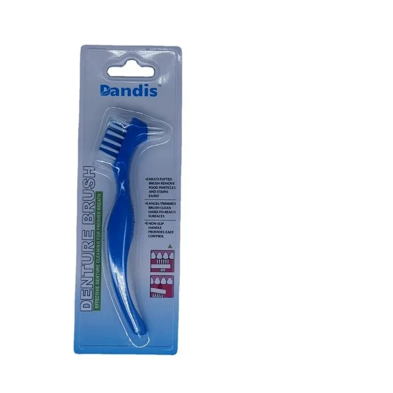 2024 Denture Toothbrush Hard and Soft Bristles for Superb Total Cleaning of False Teeth