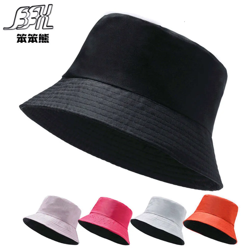 Summer Spring Solid Color Fisherman Hat Kobiet Japończyka INS Basen Basin Hat Specja Ochrona przeciwsłoneczna Ochrona przeciwsłoneczna Kapelusz Ochrony Słońca Kapelusz Logo