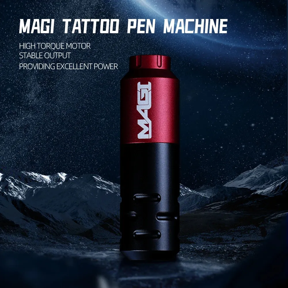 RCA Connector Magi Tattoo Maszyna Profesjonalna pistolet obrotowy pistolet stały makijaż 10000 rpm 40 mm skok 240327