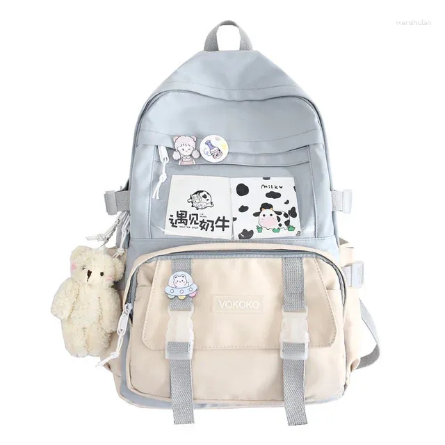 Sac à dos EnoPella mode imperméable femmes adolescente fille Kawaii BookBag ordinateur portable sac à dos mignon étudiant sac d'école Mochila femme