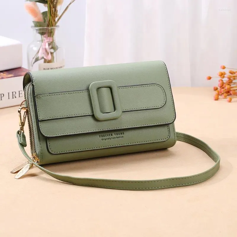 Torby na ramię Kobiety torba crossbody moda skórzana skóra długa portfel żeńska vintage komunikator wszechstronna torebka zamek błyskawiczny