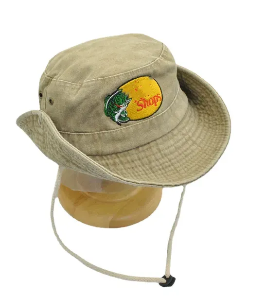 Wide Brim Hats Bucket Hats Classic Embroidery Jean Fisherman Hat Outdoor Fishing Sun cap Big Brim Bucket Hats