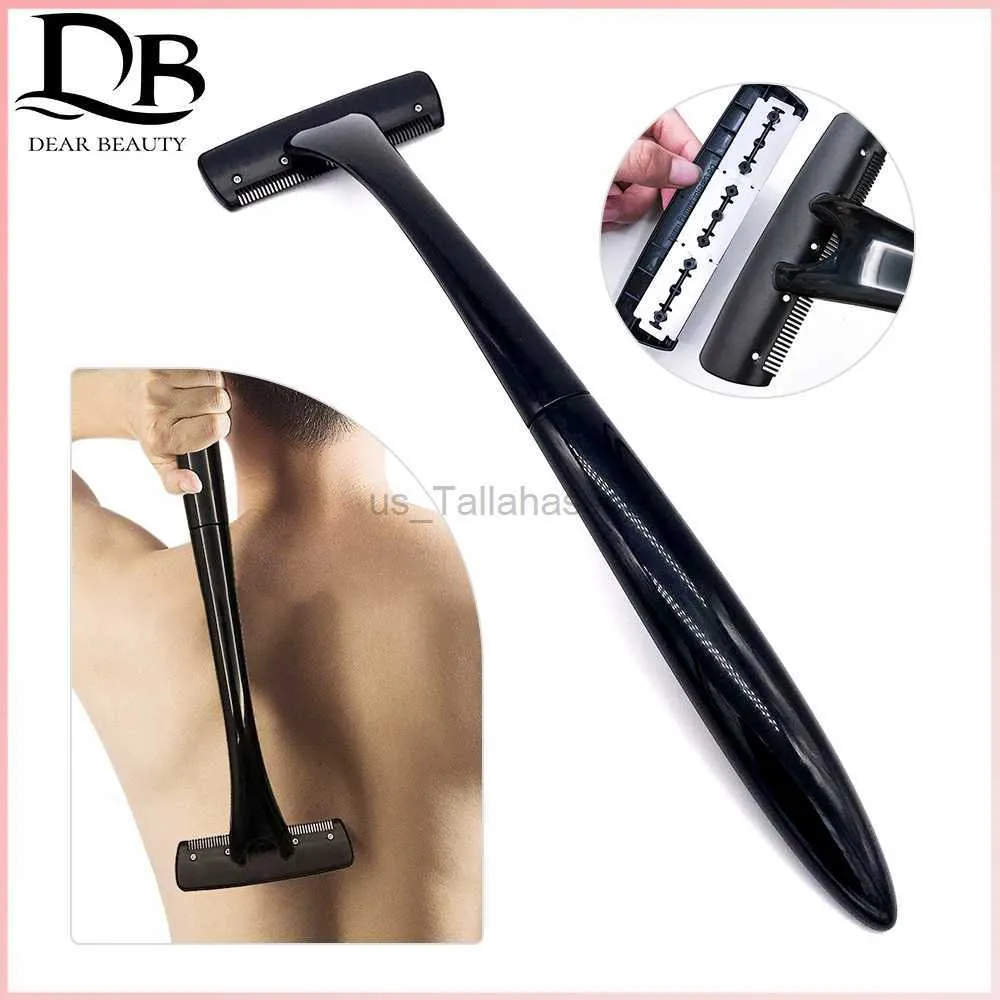 Barbeador elétrico faca de barbear corpo cabelo barbeador homem mulher volta navalha barbeador corpo inteiro remoção do cabelo trimmer punho longo 240329