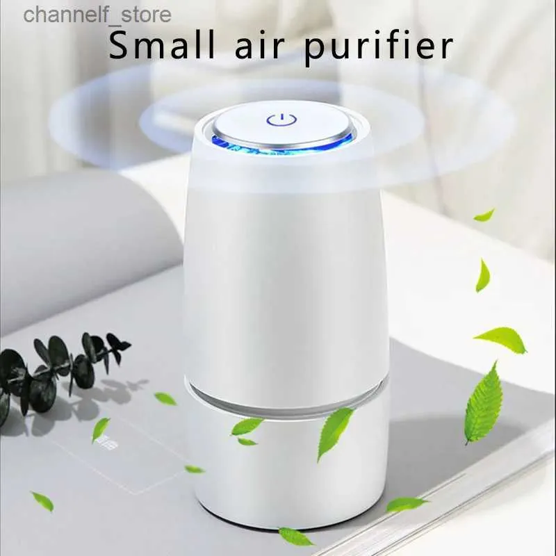 Purificatori d'aria Purificatore d'aria per auto portatile mini filtro aria agli ioni negativi piccola auto desktop formaldeide e rimozione degli odori purificatore d'aria HEPAY240329
