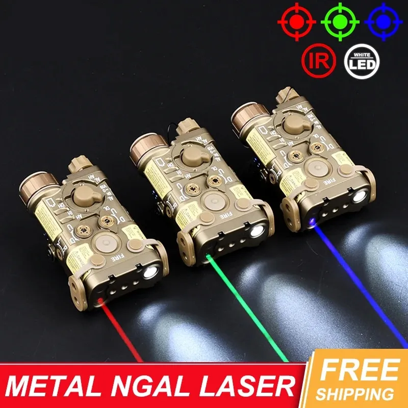 NGAL металлическая версия, красный, зеленый, точечный лазерный ИК-прицел, оружейный свет, стробоскоп, страйкбольный, тактический, 20 мм