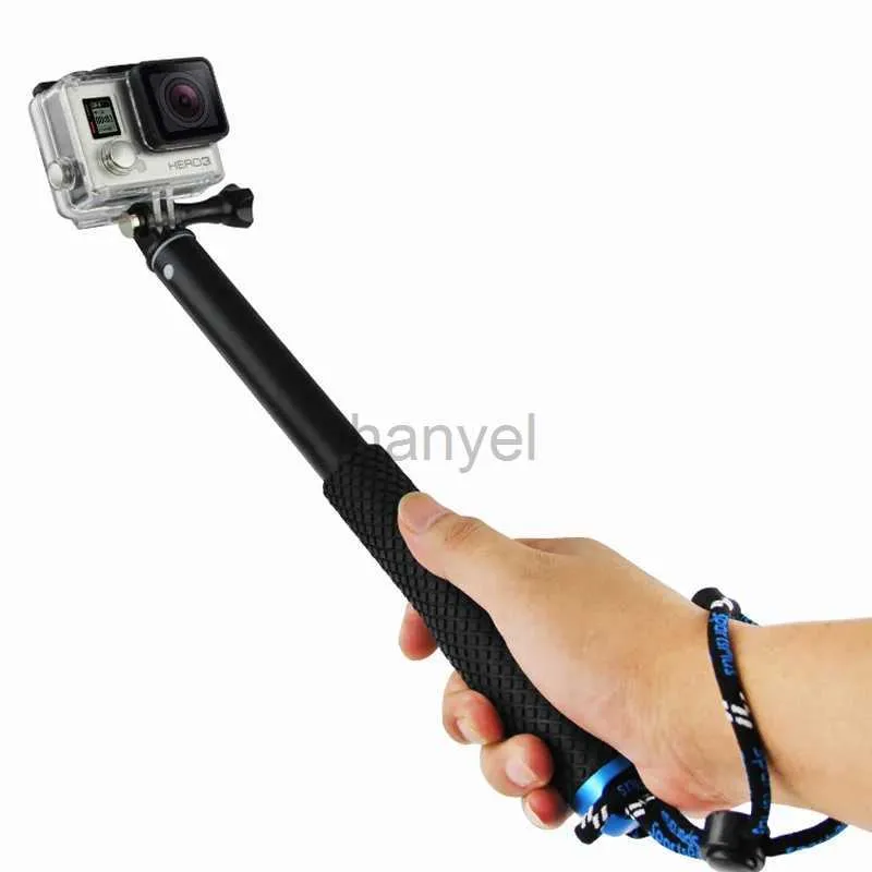 Selfie Monopods Waterproof 19 aluminium selfie Stick za 9 8 7 6 5 SJ4000 SJ7 YI 4K DJI OSMO H8 H9R EKEN Action Camera Go Pro Akcesoria 24329