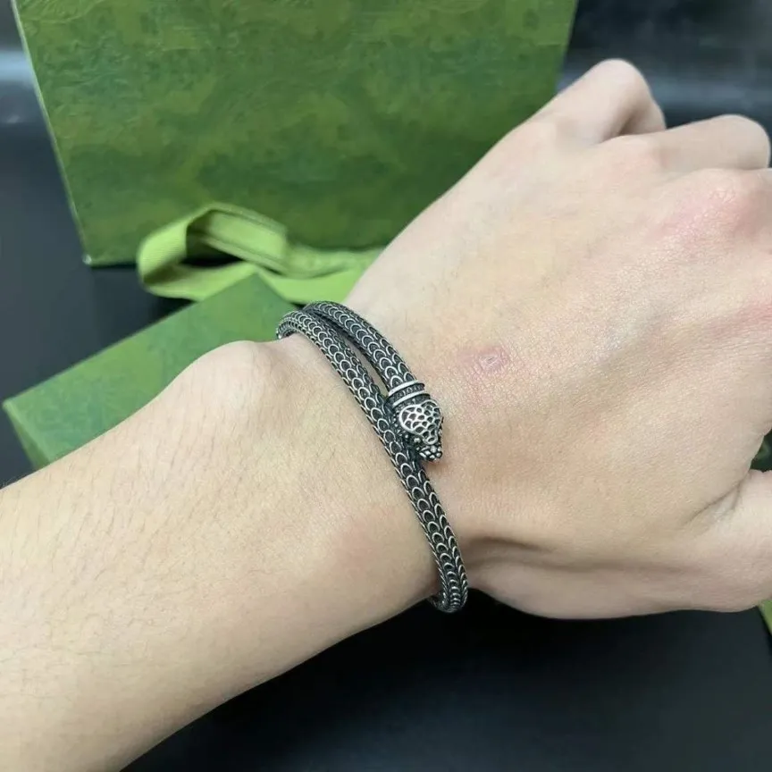 nagelarmband designer armband heren luxe Snake-type sieraden damesarmbanden roestvrij staal verguld niet allergisch nooit fade319b