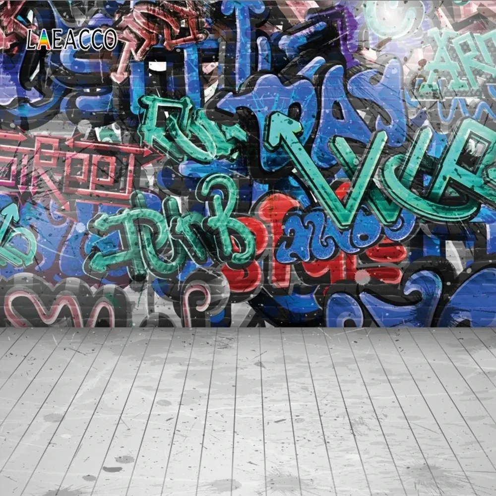 Rustic Graffiti DHgate.com:Rustic Grunge Graffiti Brick Wall, Wooden Floor Photography ...