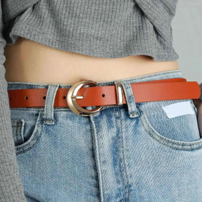 Bälten Spotting Belt Women Faux Leather Midj för damer jeans byxor oberoende lastbilar